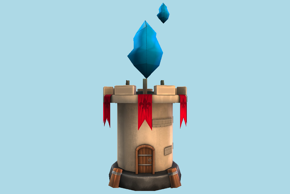 Castle Pillar 3d model